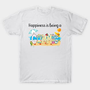 Happiness Is Being A Gammie Summer Beach Happy Mother's Day T-Shirt